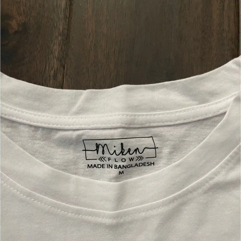 Miken Flow Black Cat Witch Halloween Long Sleeve Tee M NWOT